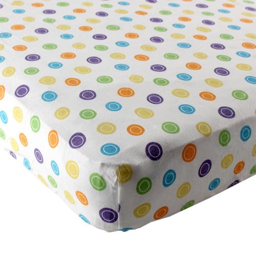 Luvable Friends Unisex Baby Fitted Crib Sheet, Yellow Geometric, One Size
