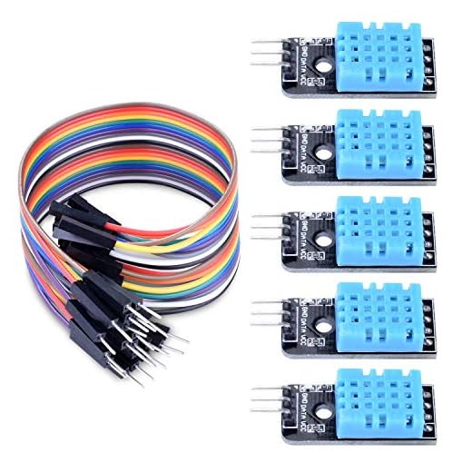 ARCELI Sensor de Humedad de Temperatura 5PCS Módulo Digital DHT11 para Arduino Raspberry Pi 2 3