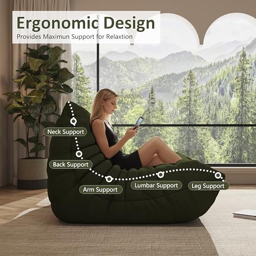 Image of Modular Sectional Sofa Couches L-Shape Couch 3 Seat Modular Sofa Memory Foam Sectional Couches for Living Room, (Green, 3-Seater)