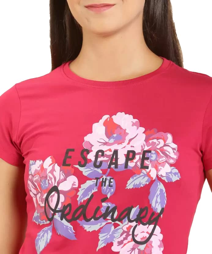 Image of Lyra Women's Cotton Regular Fit T-Shirt