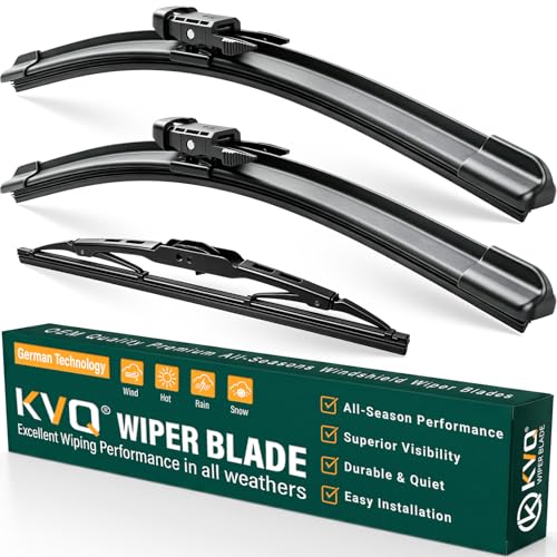 Image of Windshield Wiper Blades Replacement for Chevy Chevrolet Traverse 2012 2013 2014 2015 2016 2017,Original Equipment Replacement Front Rear Wiper Blade Set - 24 inch 21 inch 13 inch (Set of 3)