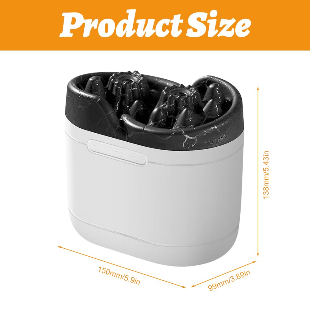 Justup Vulkan Luftbefeuchter Mit Flammen-Effekt - 7 Farben LED Aroma Diffusor Auto-Off