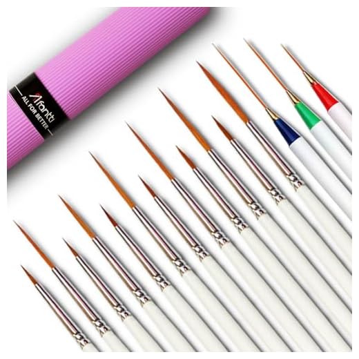 15 Pinceles Pintura para Detalle Finos