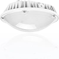 Vista 14 de Luz LED de gasolinera de 150 W, 21000 lm 5700 K, luz de techo de montaje en superficie (equivalente a 600 W HID/HPS), iluminación de garaje