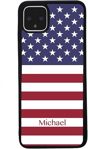 Miniatura 3 de American Flag Stars and Stripes Personalized Black Rubber Phone Case Compatible With Google Pixel 10, 10 Pro, 10 Pro XL, 9a, 9 Pro, Pixel 9, Pixel 9