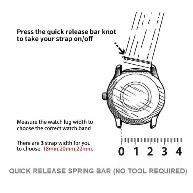 Image of Quick Release Watch Band 22mm 20mm IBIZA BROWN Italian Genuine Leather Watch Strap for Samsung Galaxy Watch | Huawei Watch | Fossil Watch | Amazfit Watch | Oneplus Watch | Pebble Watch | Seiko Watch | Casio Watch | Citizen Watch | Emporio Armani | Armani Exchange| Guess Watch