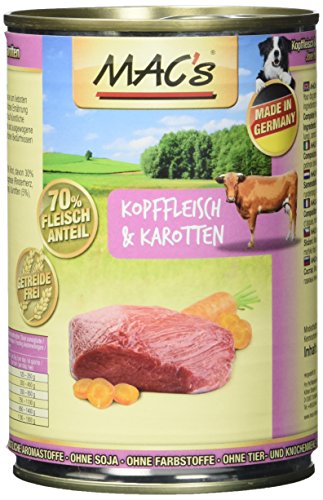 MAC's Kopffleisch & Karotten, 6er Pack (6 x 400 g)