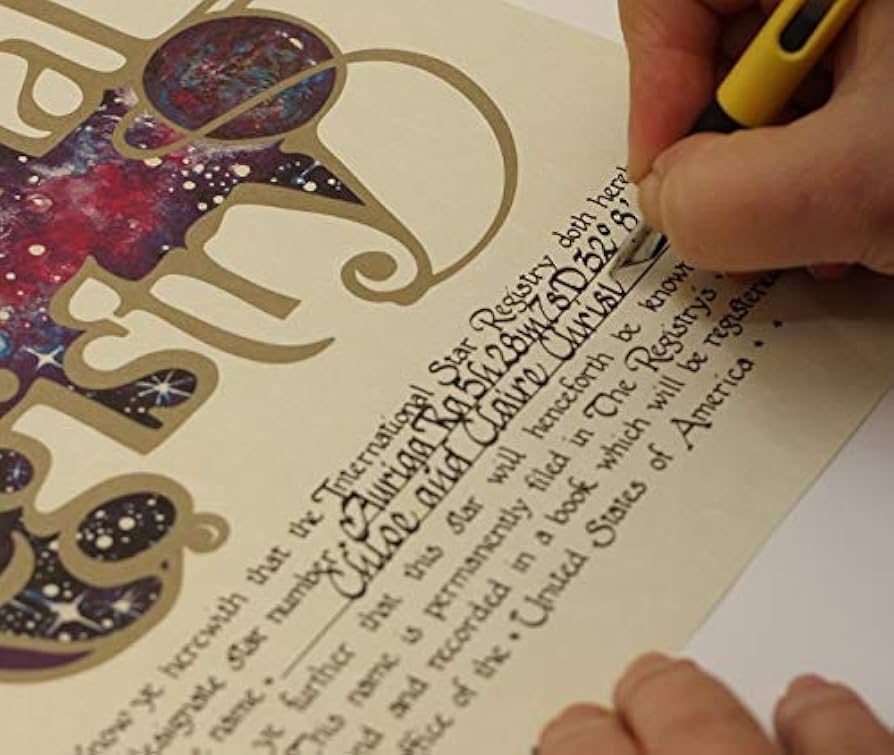 Amazon.co.jp: Star Registry Name A Star ブラック デラックス スター