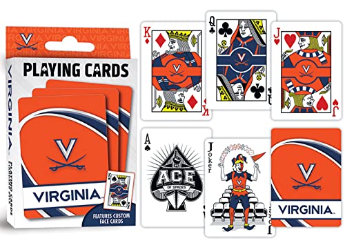 Image of MasterPieces Family Games - NCAA Virginia Cavaliers Playing Cards - Officially Licensed Playing Card Deck for Adults, Kids, and Family