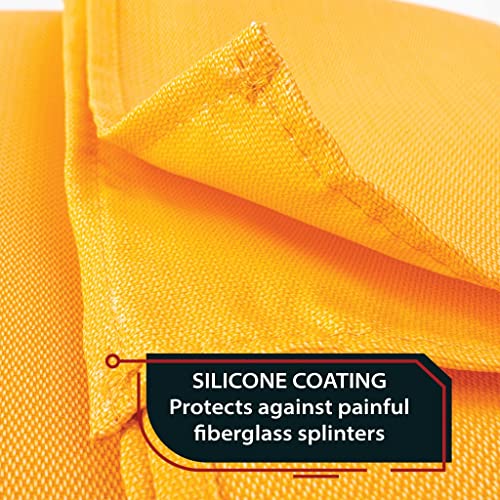 Image of Parcil Safety SB-100 Silicone Coated Emergency Fire Blanket (40 in. x 40 in.) Emergency Kit Fire Extinguisher for Home & Kitchen, Woven Fiberglass Household Essentials, Chemical Free, No Mess