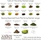 The Army BF4224 Painter Woodland Tuft | 3 verschiedene Größen | für ein realistisches Ergebnis | Landschaftsmodellierung