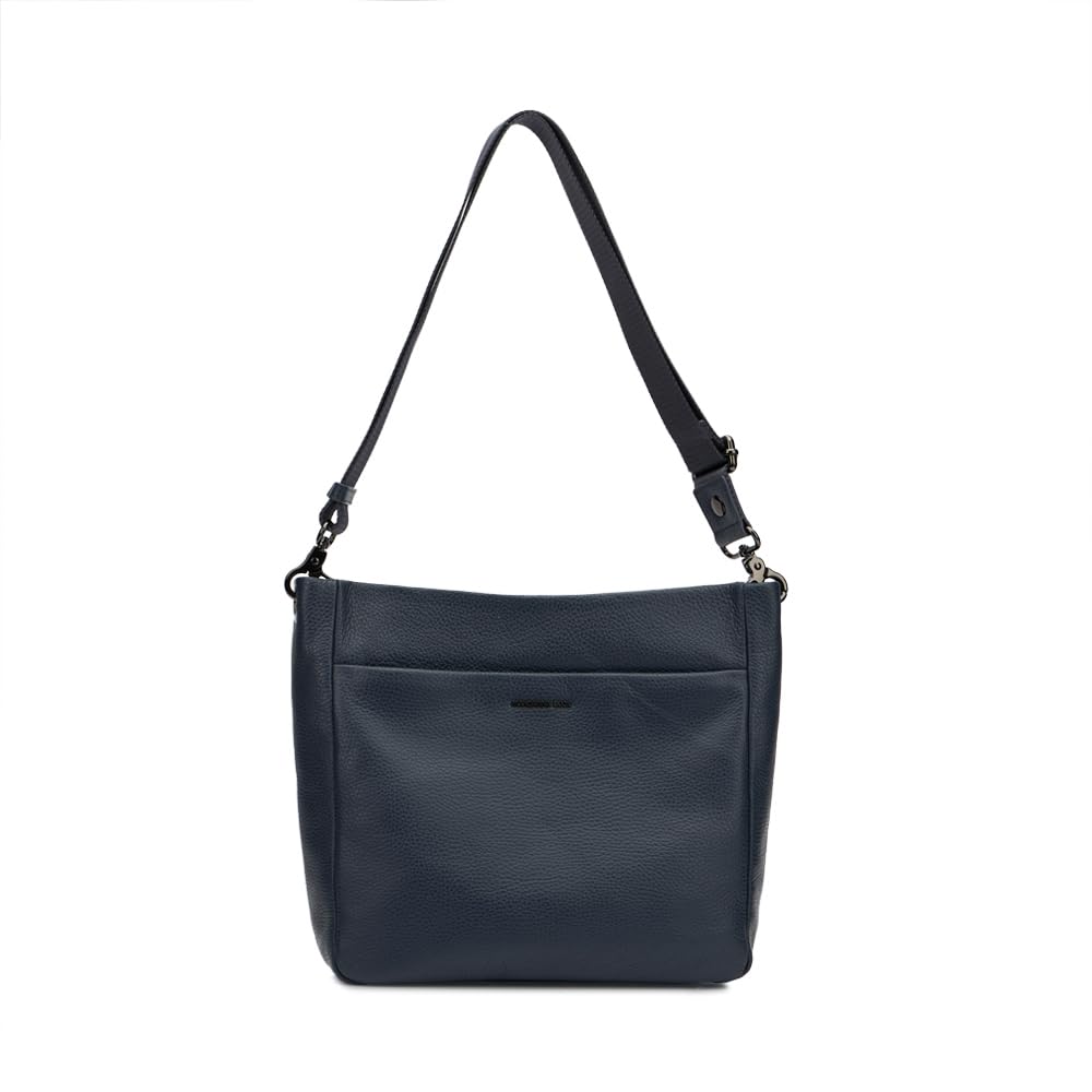 Mandarina Duck Women Mellow Leather Crossover, Dress Blue, Taglia Unica
