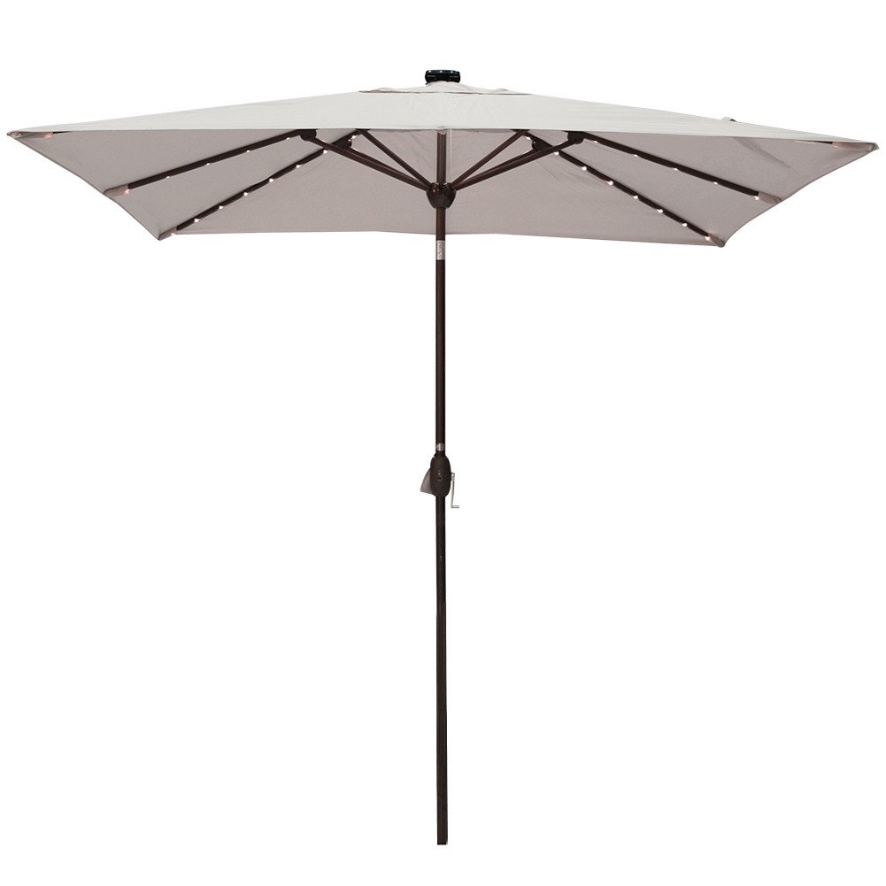 Solar Powered Rectangular Patio Umbrella Buy Online In Aruba At Desertcart
