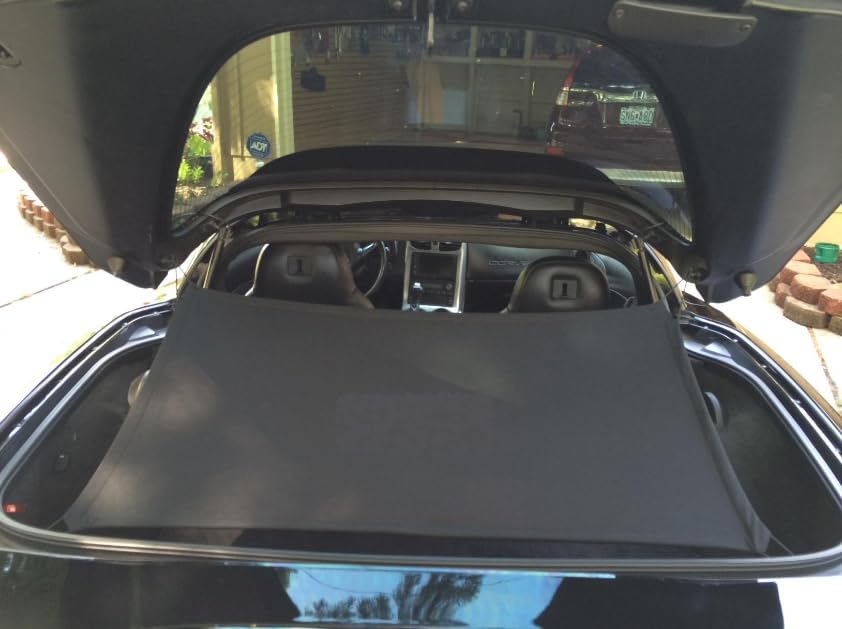 Miniatura 4 de Cubierta de sombra de área de carga de seguridad para maletero trasero negro para Chevrolet Chevy Corvette C6 2005-2013 nuevo