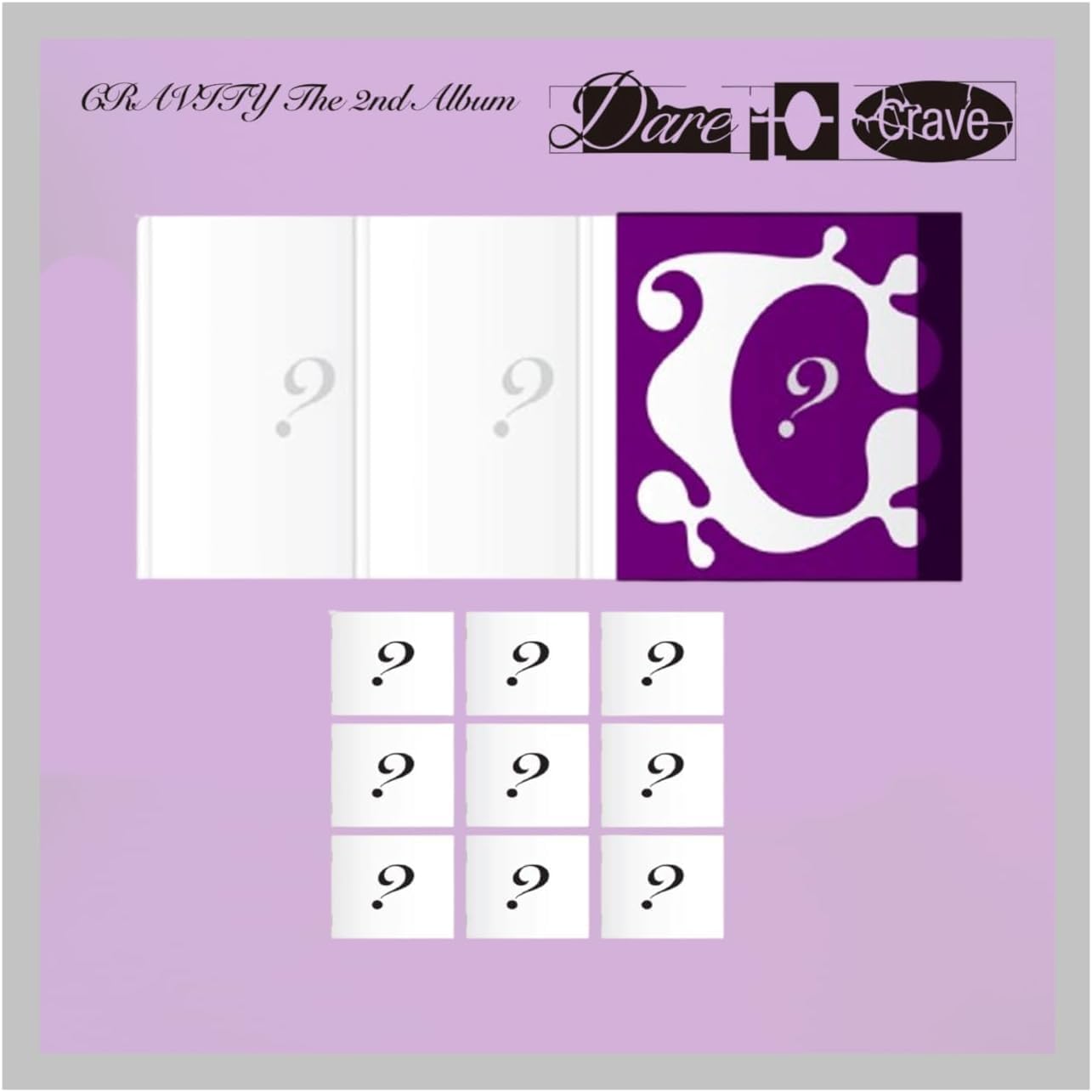 CRAVITY DARE TO CRAVE 2nd Album with Tracking Sealed (2 Version Set(1Standard+1Digipack)) + Extra photocards