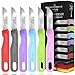 Produktbild Schwertkrone® Schälmesser 6er Set [MADE IN SOLINGEN - GERMANY] - Gemüsemesser Obstmesser - Küchenmesser klein scharf - Schneidemesser Kartoffelschälmesser - Allzweckmesser (6x bunt - 6cm Klinge)