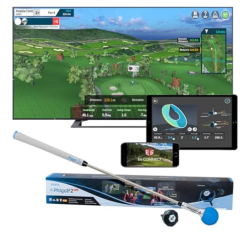 PHIGOLF2 Golf Simulators for Home with Retractable Swing Stick, Golf Swing...