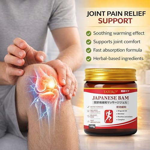 Image of Japanese Formula Soothing Massage Gel for Joint & Muscle Pain Relief Gel | Herbal Formula with,Camphor & Nirgundi Oil | Fast Absorbing Back,Neck,Knee & Leg Pain Relief Balm|Non-Greasy Muscle Gel (1 (100gm))