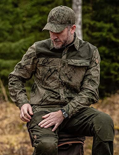 Fjällräven Unisex Lappland Camo Cap, Dark Olive Camo, L/XL