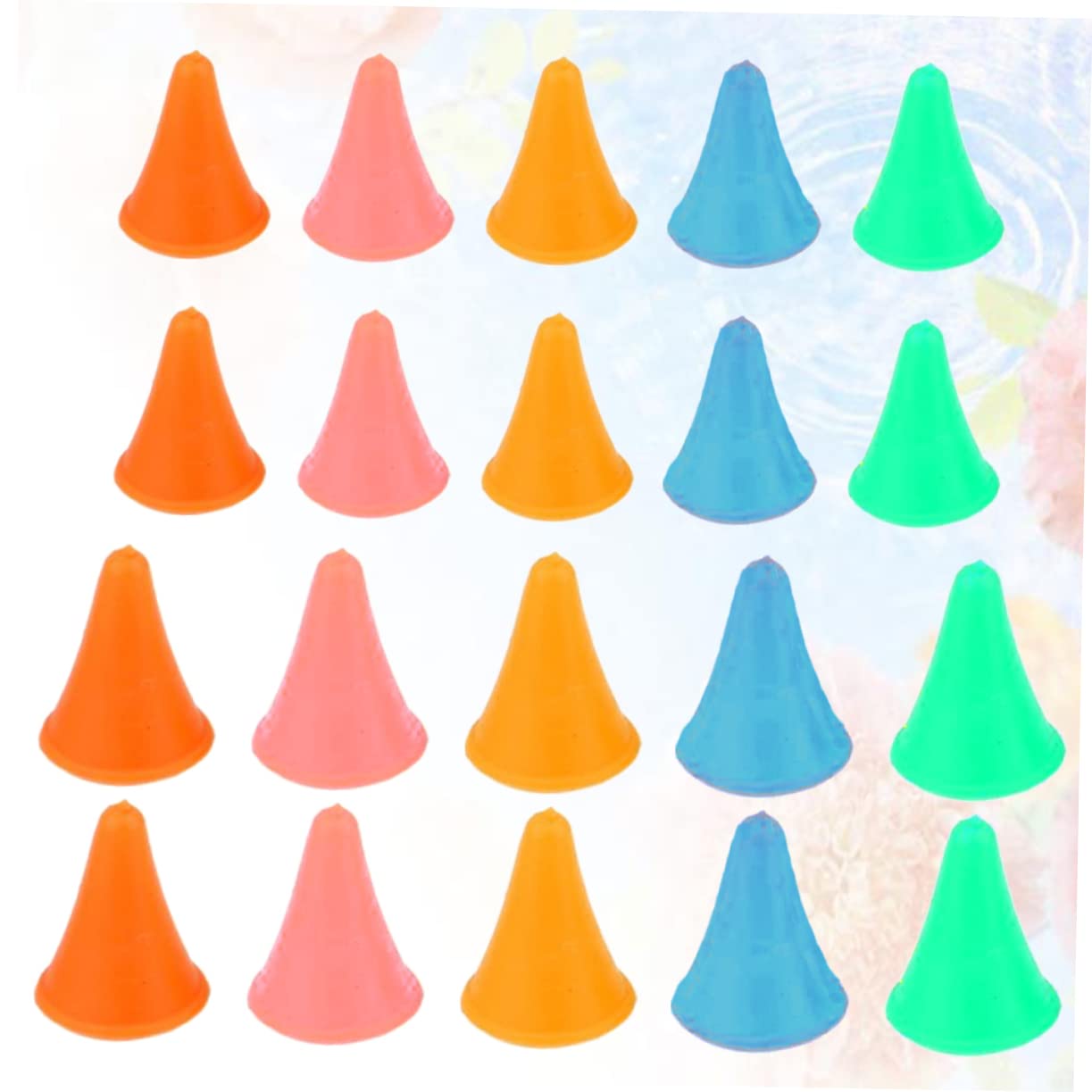 20 stuks breinaaldhouders, 2 stijlen, siliconen eindkappen voor breinaalden, gaasstopper, schattige breinaaldpuntenbeschermers, breiaccessoires voor naalden in de maten 0-5 (2-3,75 mm