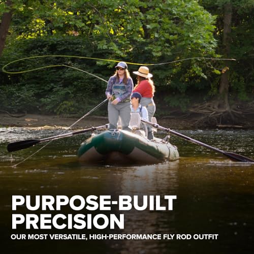 Image of Orvis Clearwater Fly Rod Outfit - Fishing Rod and Reel Combo with Black Chrome Blank, Ceramic Guides, Durable Reel Seat, and Rod Tube