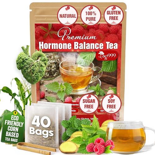 TOG999 Hormone Balance Tea Bags, Spearmint, Nettle &amp; Ginger, 40 Count