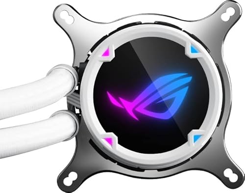 Sistema di raffreddamento a liquido all-in-one per CPU ROG Strix LC 360 RGB White Edition (Aura Sync, 3 ventole per radiatore RGB indirizzabili ROG da 120 mm, bianco) - Sistema di raffreddamento - Immagine 8