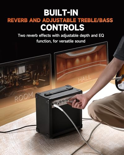 Donner 20W Electric Guitar Amplifier with Reverb & Overdrive - Image 3