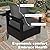 Qsoer Outdoor Aluminum Furniture Set, 5-Piece Patio Conversation Set, 4 Chairs and 1 Sofa, All-Weather Metal Frame, 6" Thick Removable Cushions, Deep Setting for Garden, Poolside and Porch