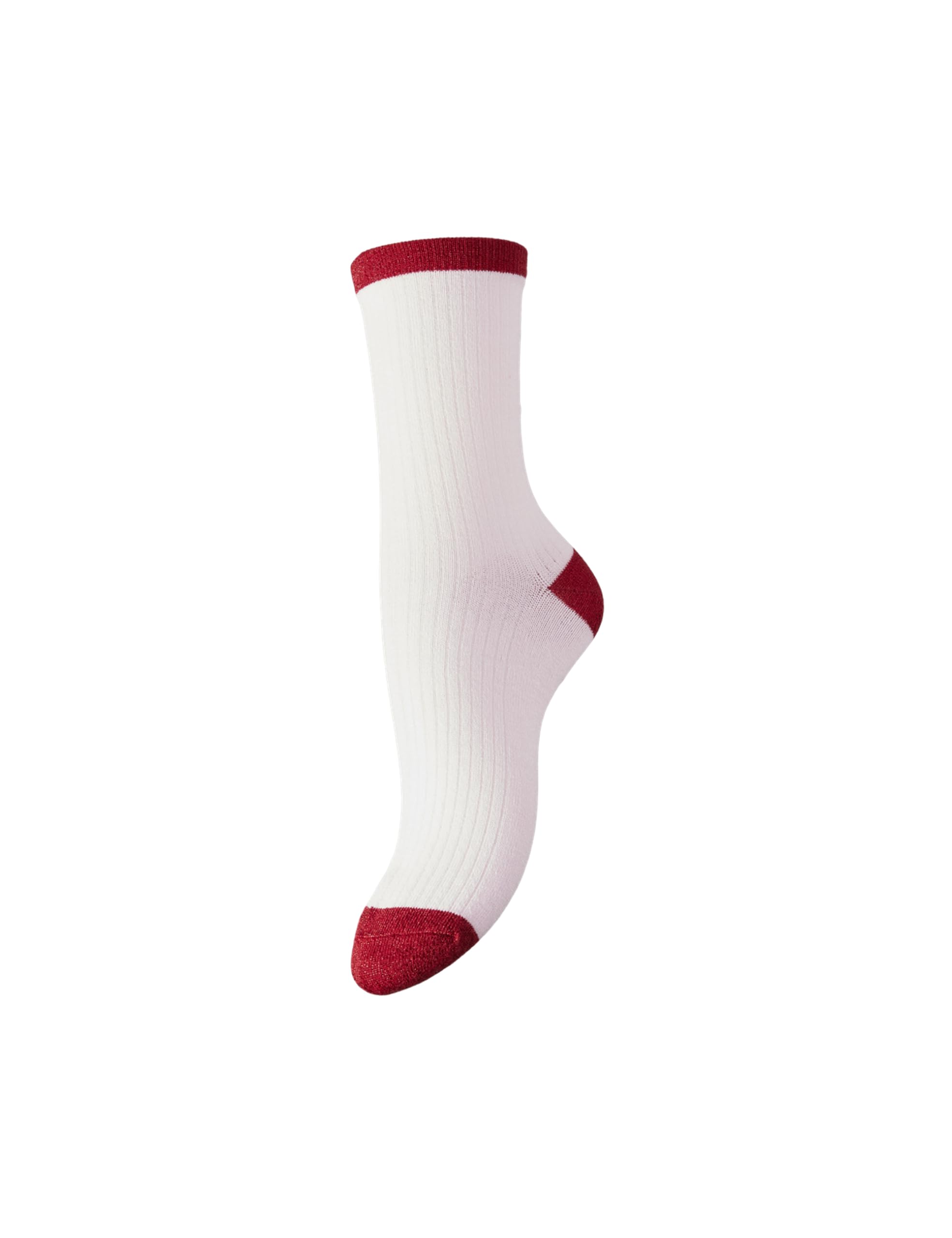 Pieces Women's Pink-A-Boo Pcsebby Glitter Blocking Socks Noos, One Size