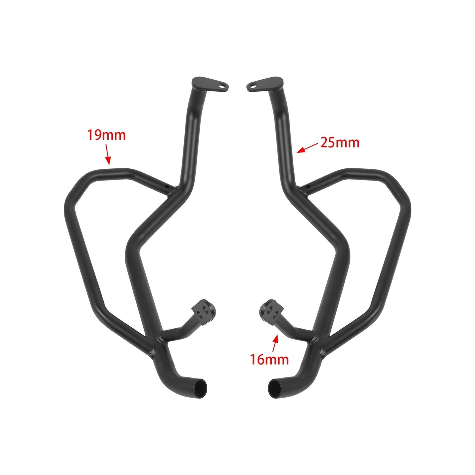 Paramotore Tubolare Per BMW R1300GS R 1300 GS R1300 GS 2023-2025 Barre Protezione Autostrada Protezione Serbatoio Protezione Gabbia Antiproiettile Barra di sicurezza(Black)