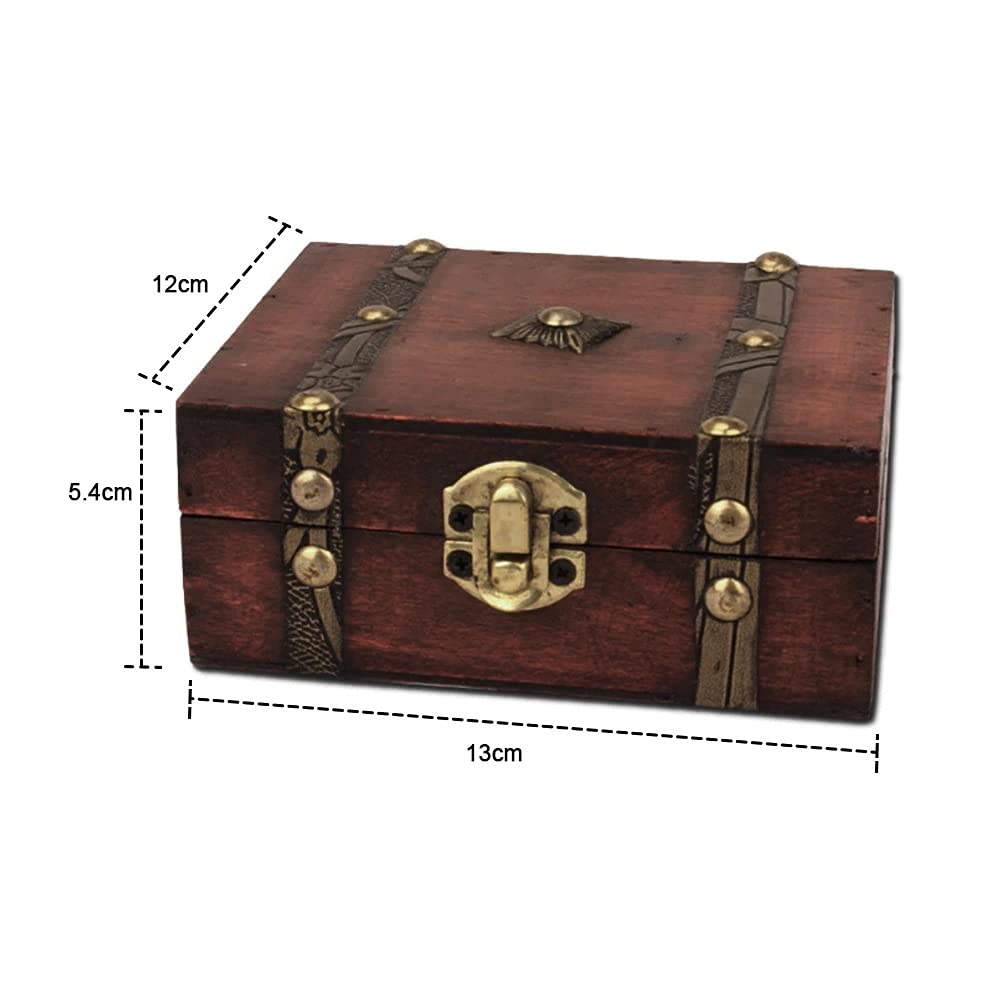 Confezione Regalo Retro Chiusura in Legno con Chiusura A Scatto, Scatola Regalo, Contenitore per Articoli Vari, Organizzatore, Esposizione per Imballaggi di Gioielli