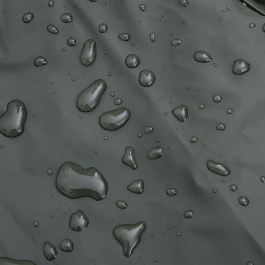 Hüftwathose mit integrierten Stiefeln dunkelgrün aus PVC-beschichtetem Polyester Größe 46 wasserfest atmungsaktiv für Angler Jäger Fliegenfischen Karpfenangeln am Teich Fluss und See