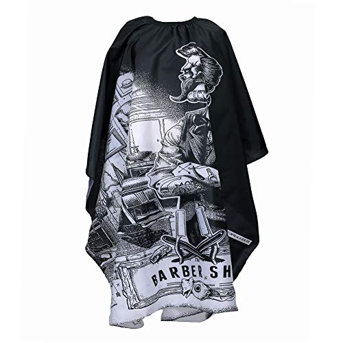 Flagsky Professional Barber Cape,Polyester Hair Cutting Salon Cape,Water And Stain Resistant Apron,Cutting Hair