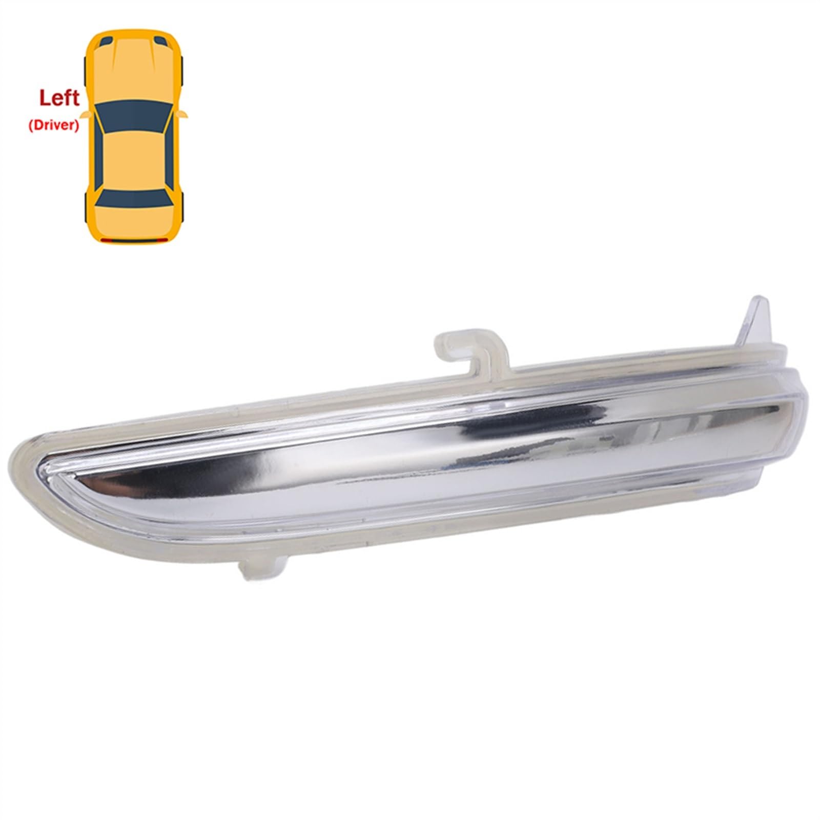 Specchietto Indicatore Copriobiettivo Per Ford Mk8 2014+ - Lente Trasparente, Lato Sinistro - Foto 4