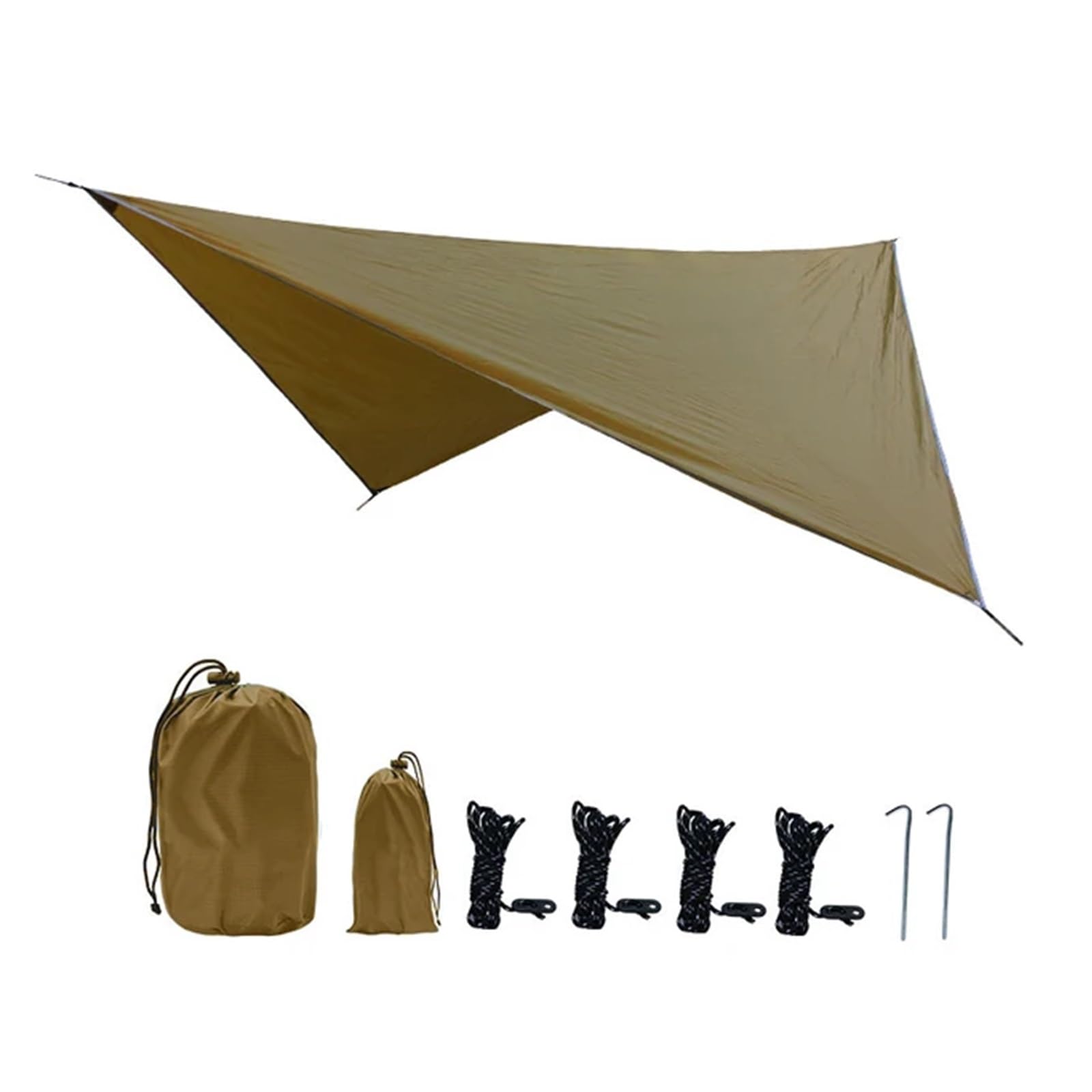 Tent tarp Waterproof Portable Tarp Multifunctional Outdoor Camping Traveling Awning Backpacking Rainfly(TM011)