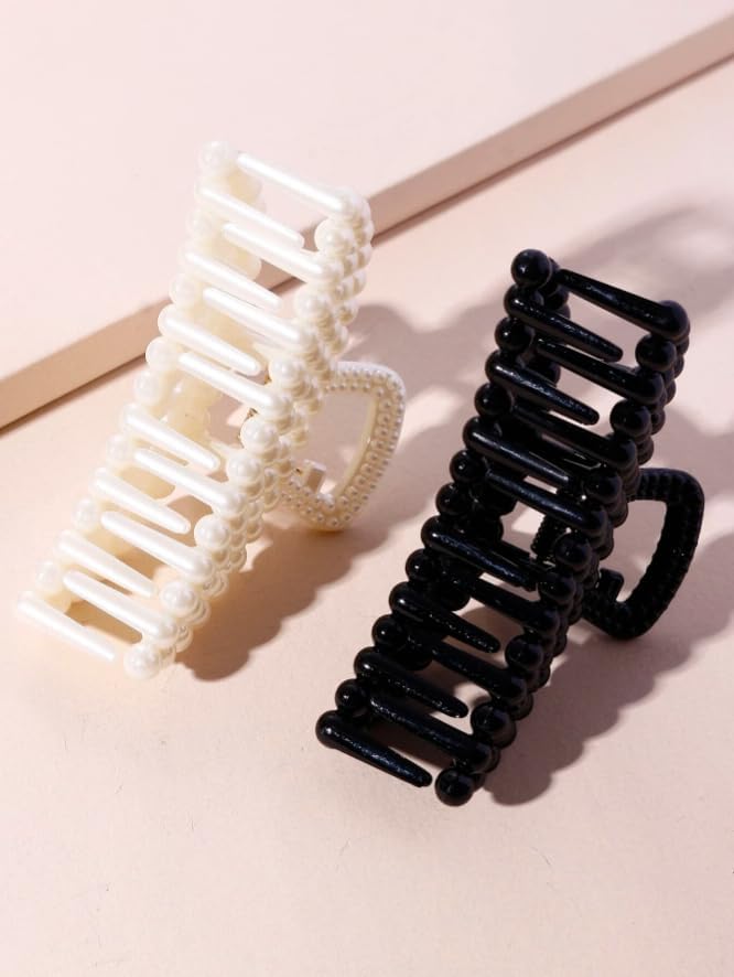 パール クリップ ヘアアクセサリー 2個セット キャンパス デイリー おしゃれ