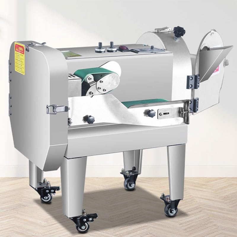 Double Heads Multifunctional Onion Cutter Equipment Industrial Cutting Machine For Leaf Vegetable