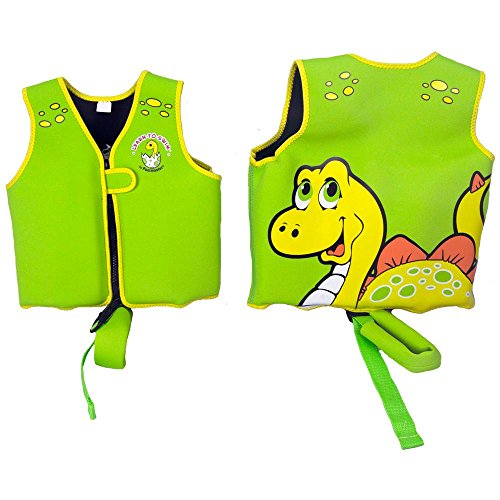 Poolmaster 50566 Learn-to-Swim Dino Kid s Swim Vest, 3-6 Years Old