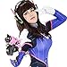 Cosplay Face Temporary Tattoos, 12 Tattoos Overwatch DVa Face Tattoo Stickers 2 Sizes Pink