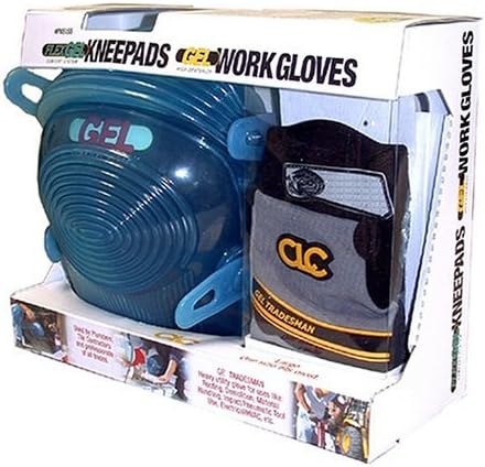 Custom LeatherCraft PK6155 Flex-Gel Kneepads and High Dexterity Work Gloves Combo