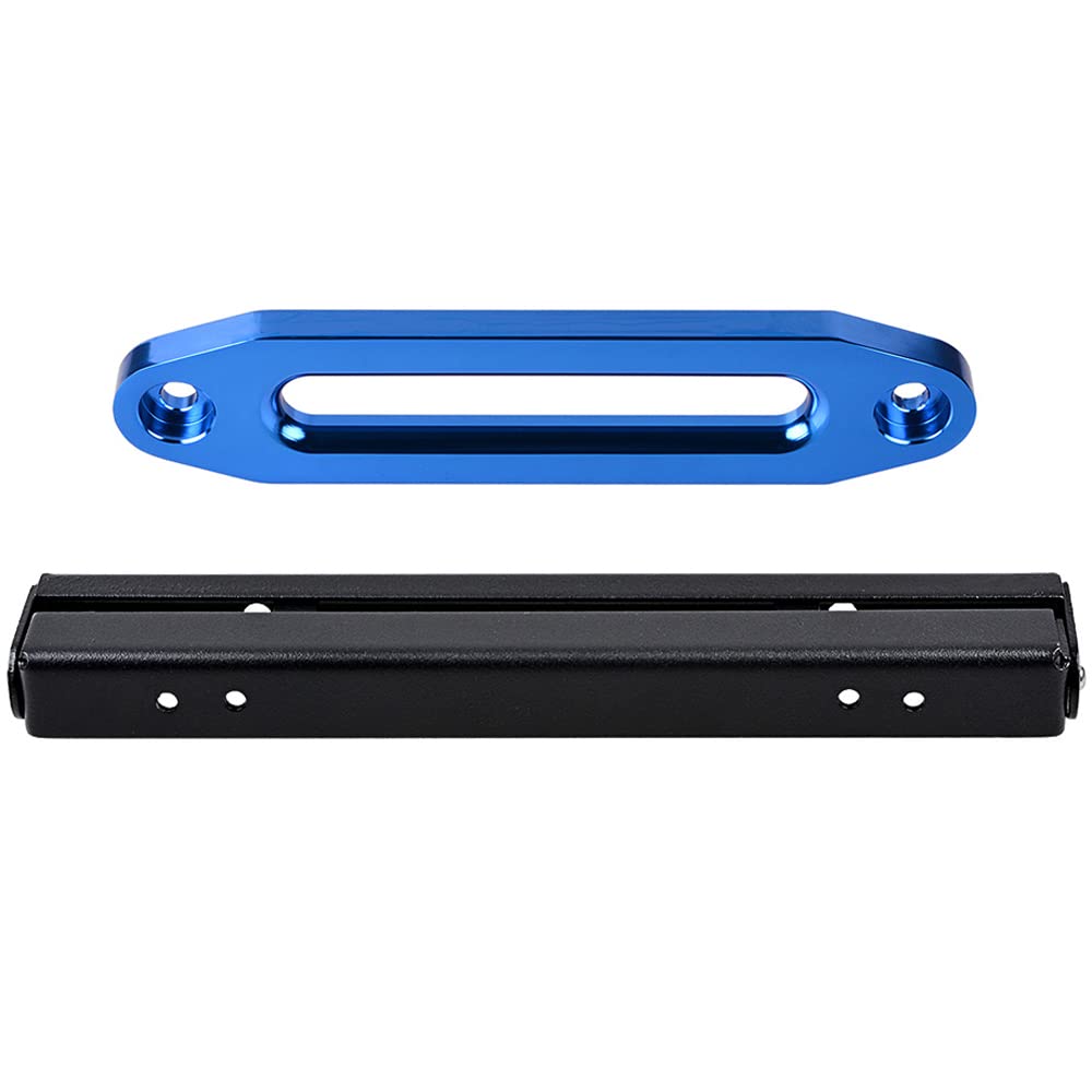 amopacorp Flip-Up Mounted License Plate Holder Mounting Screw Kit+ CNC Machine Aluminum Anodized Blue Hawse Fairlead Standard 10