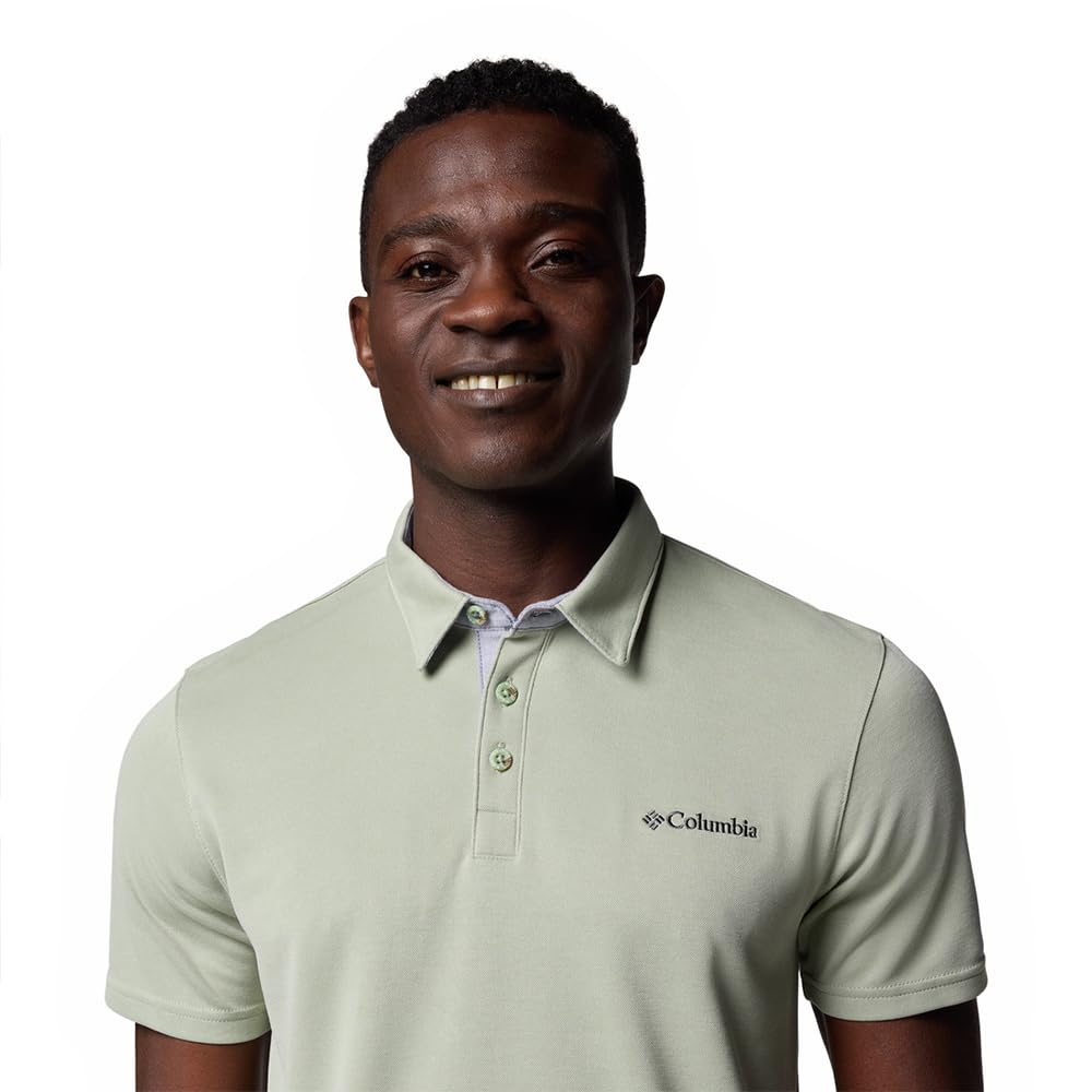 Columbia Nelson Point Polo, Polo Manga Corta para Hombre