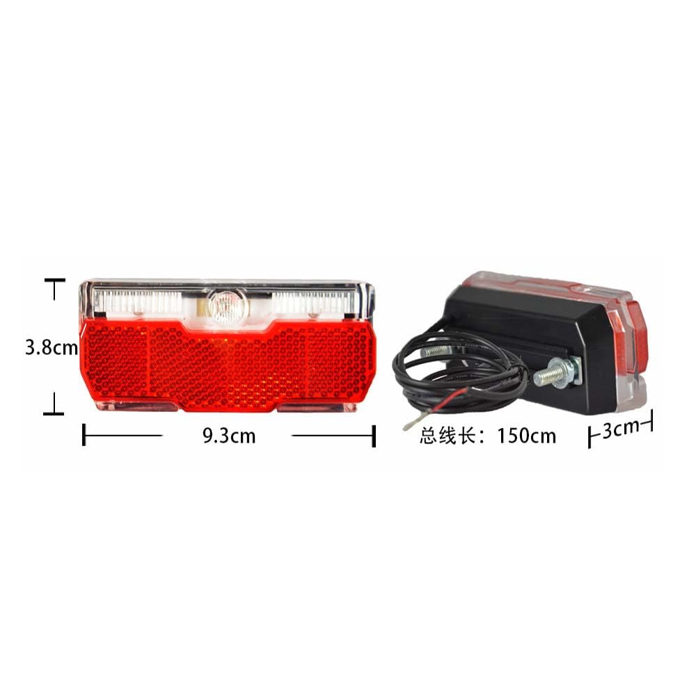 Illuminazione per Bicicletta A LED Corno 2 in 1 Luce Anteriore Avviso di Guida Notturna Fanale Posteriore Set di Pulsanti di Commutazione Integrati