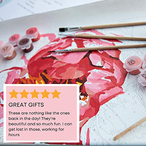 Pink Picasso Kits – Malen nach Zahlen Kits für Erwachsene, 16 x 20 cm (Remmy & Reese) – Bild 7