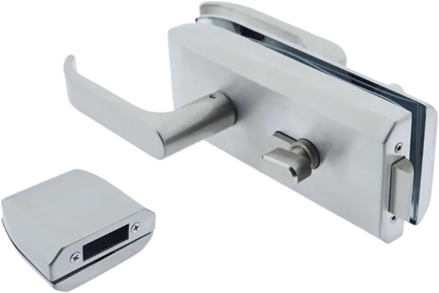 10-15mm Glass Door Lock Stainless Steel Sliding Handle Door Lock 1Pcs