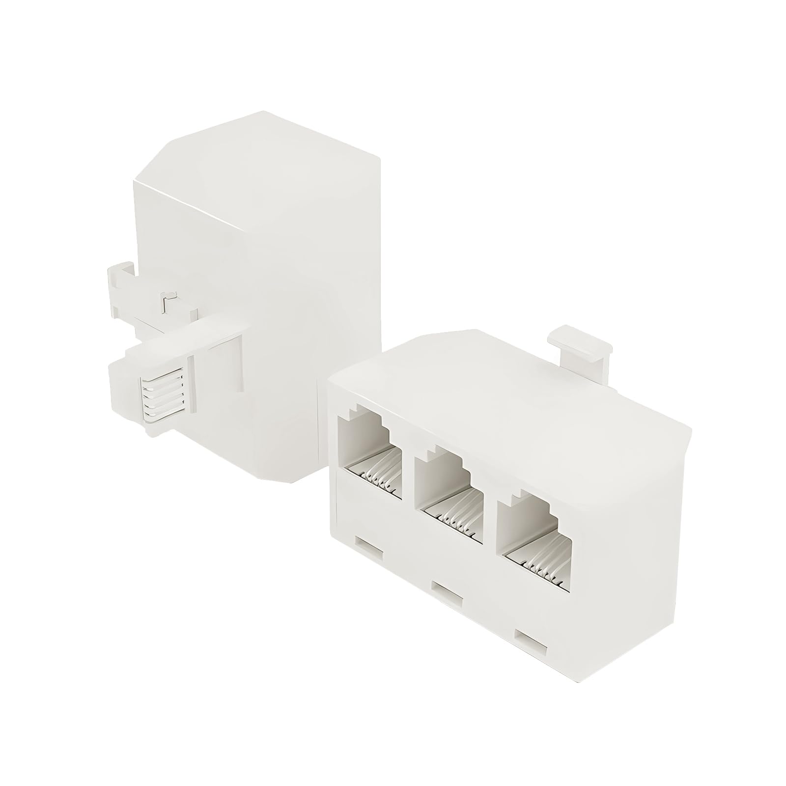 RJ11 Female to RJ11 Male Adapter Adaptateur Répartiteur De Ligne Téléphonique Séparateur Mural Téléphonique À 3 Voies Prise Rj11 Adaptateur Haut