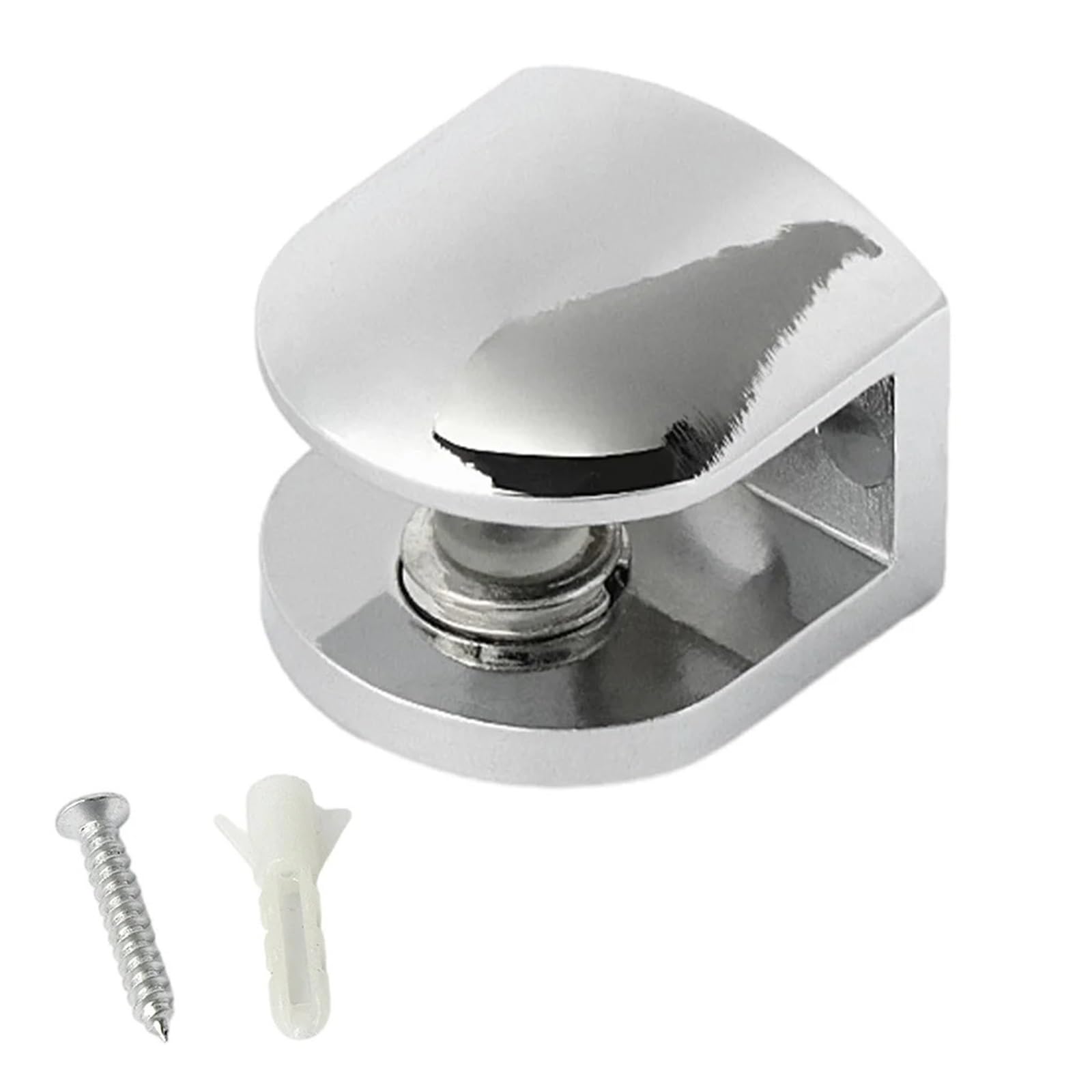 10pcs Glass Shelf Modern Display Case Clamp Hardware(6 8mm)