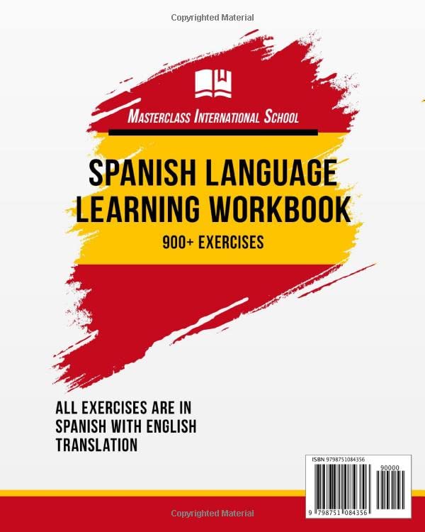Spanish Language Learning Workbook: 900+ Exercises, Sentences, Verbs Composition, Grammar and Vocabulary to Improve Your Spanish Level. Increase Your Communication Skills! - Image 2