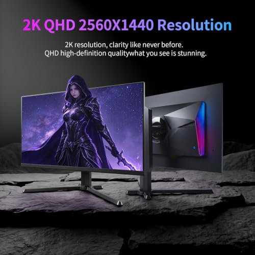 Image of 27 Inch QD-OLED Gaming Monitor, 2K QHD(2560x1440), 240Hz, 0.03ms, G-Sync&FreeSync Compatible, HDR400 Support, HDMl 2.1&DP 1.4, VESA Mountable (G Pro 240Q)
